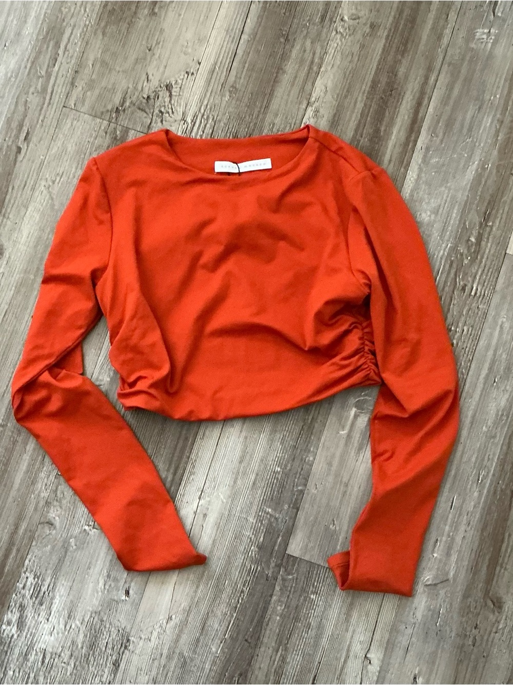 Susana Monaco Cropped Long-Sleeve Top